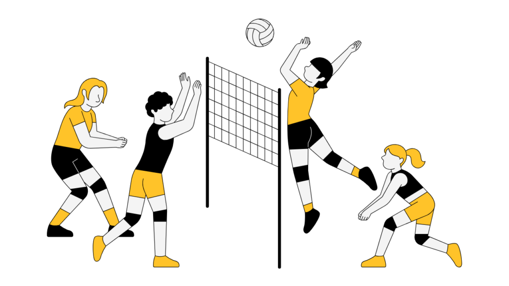 ベレーボール部の試合